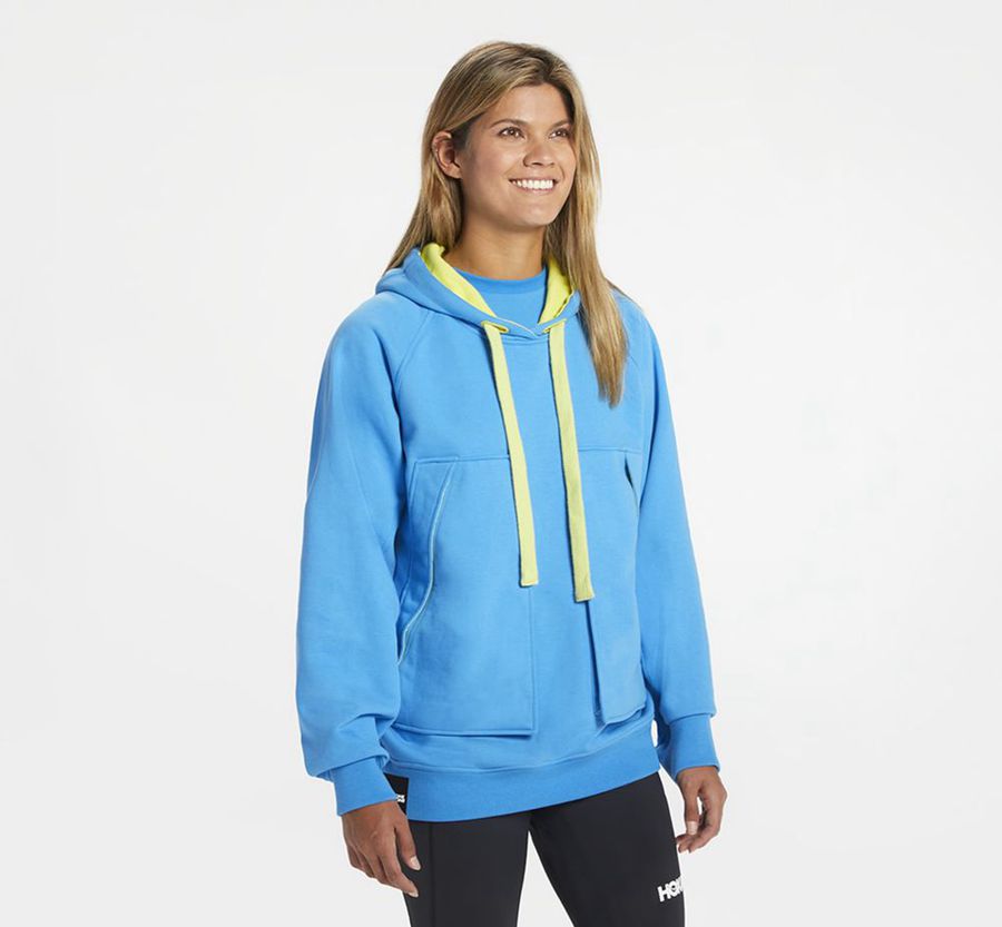 Hoka One One Unisex Bondi - Women Hoodie - Diva Blue,Australia RNZ-870139